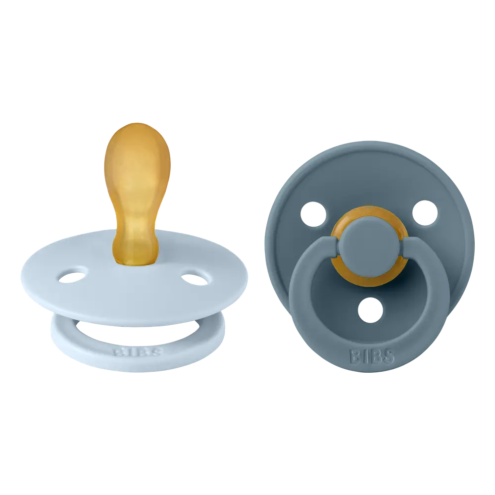 2 Pk. Colour Latex Str.2 Symmetrical   Baby Blue Petrol fra Bibs