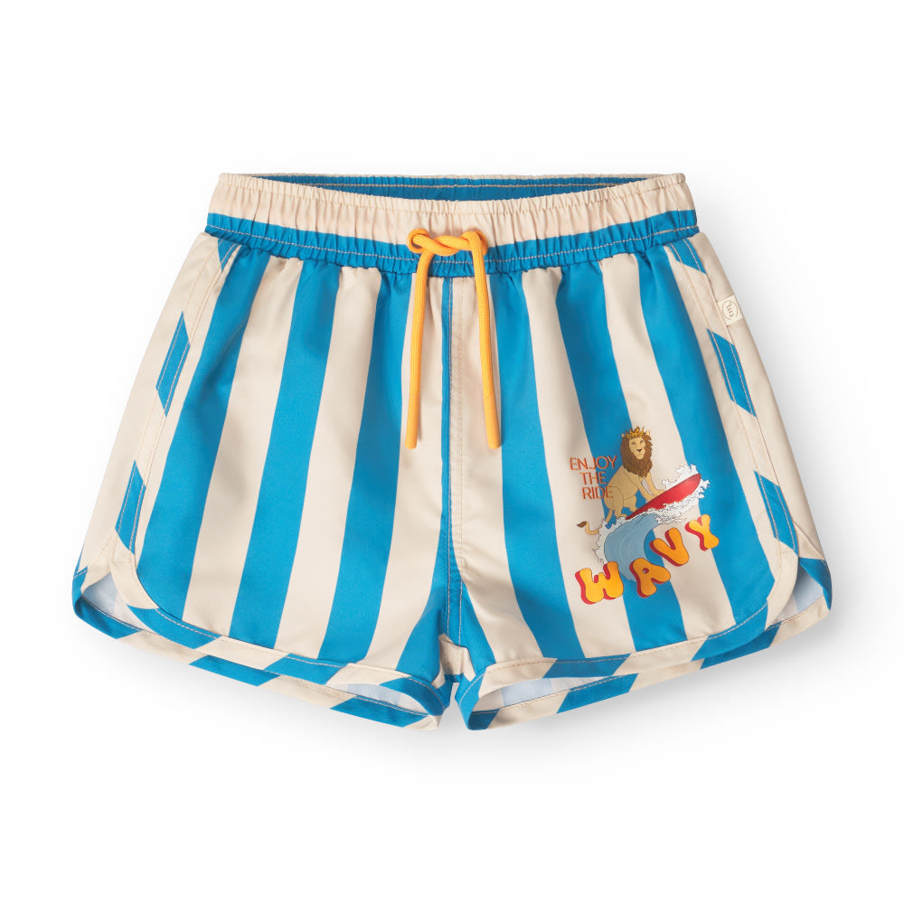 That's Mine   Lai Svømmeshorts   Block Stripe Blue   68cm   6m fra That's Mine