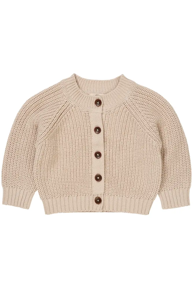 Klassisk Strikket Cardigan   Beige   74 fra Copenhagen Colors