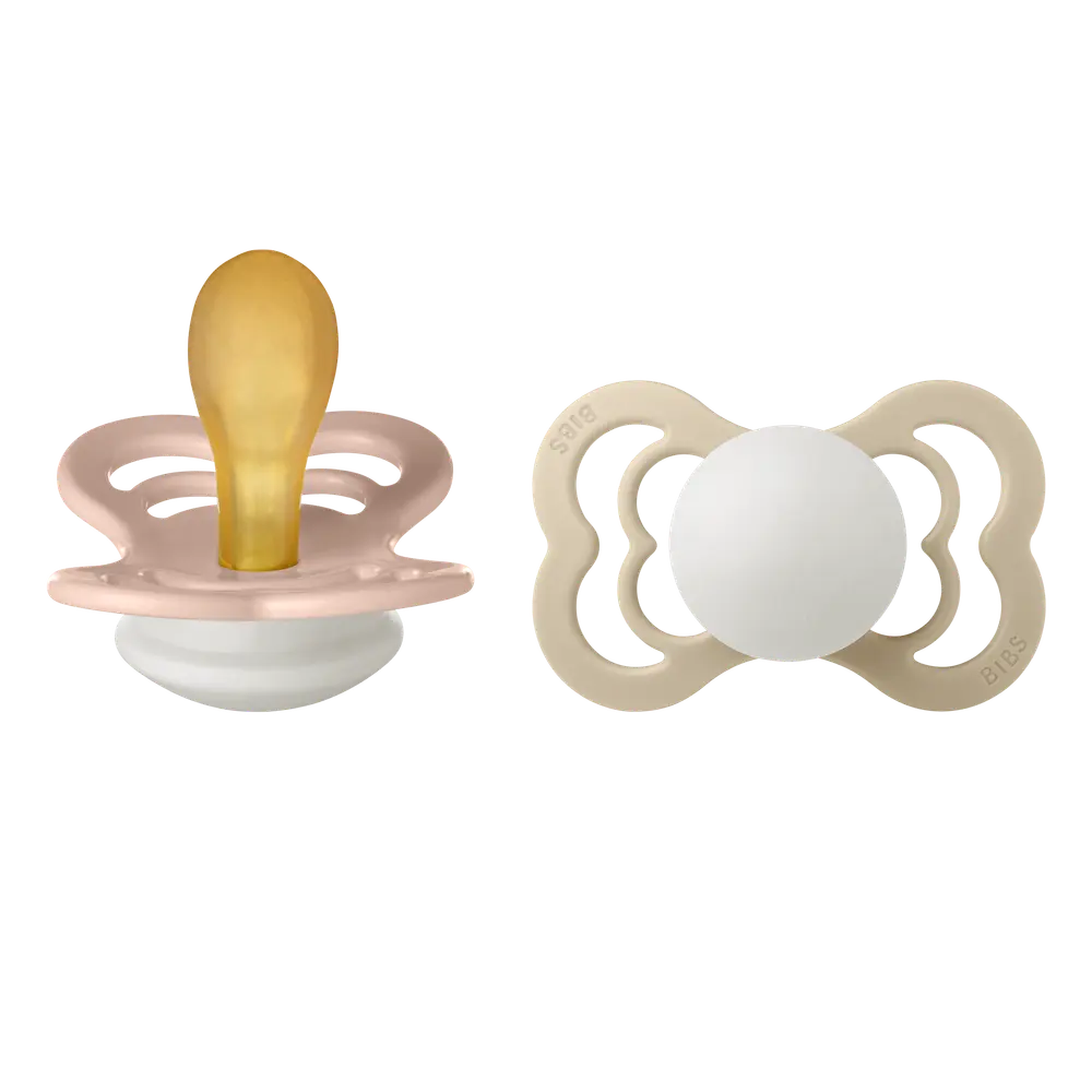 Supreme 2 Pk Latex Str. 2 Night   Blush Vanilla fra Bibs