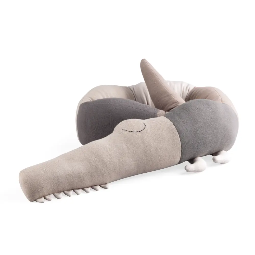 Sleepy Croc Strikket Pude   Seabreeze Beige fra Sebra