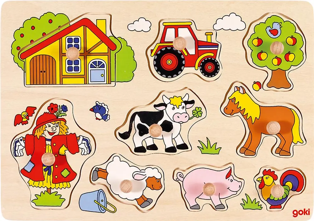 Knoppuslespil, Bondegård fra Goki