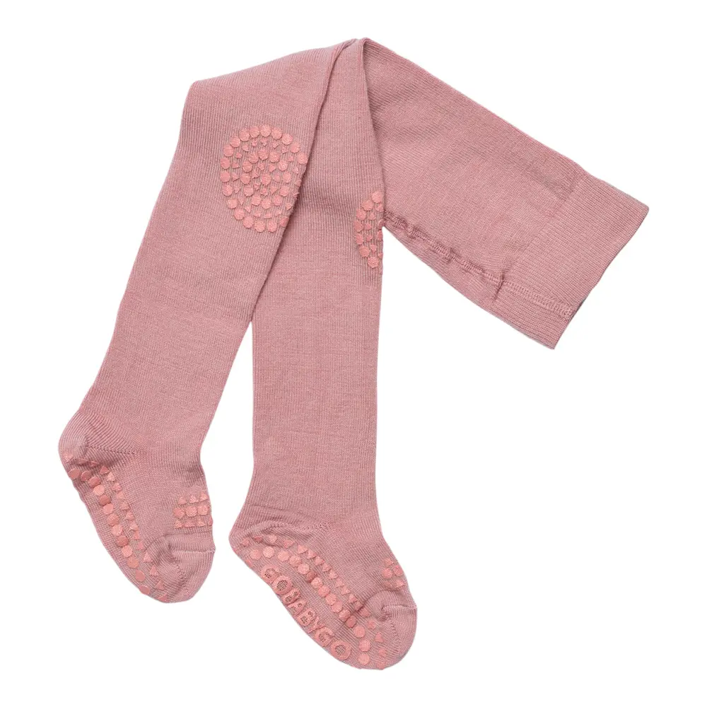 Kravle Strømpebukser Uld   Rose Blush   6 12 Mdr. fra Gobabygo