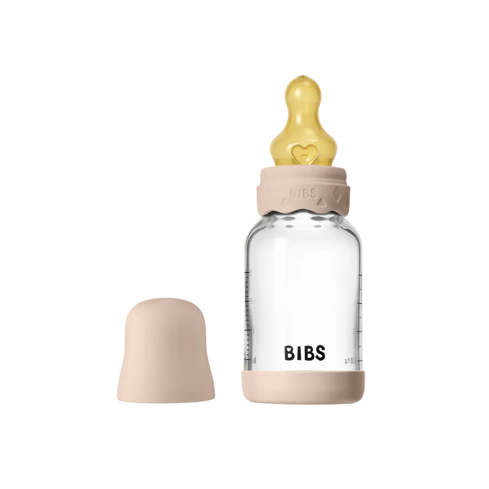 Glass Boheme Baby Bottle Latex 120 Ml Blush fra Bibs