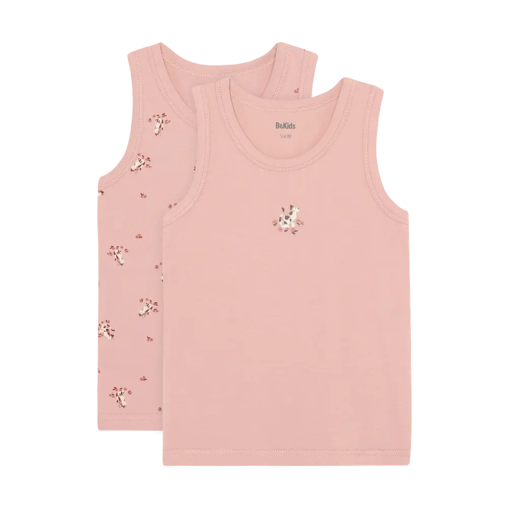 Undertrøje   2 Pak   Misty Rose   110 fra Bekids