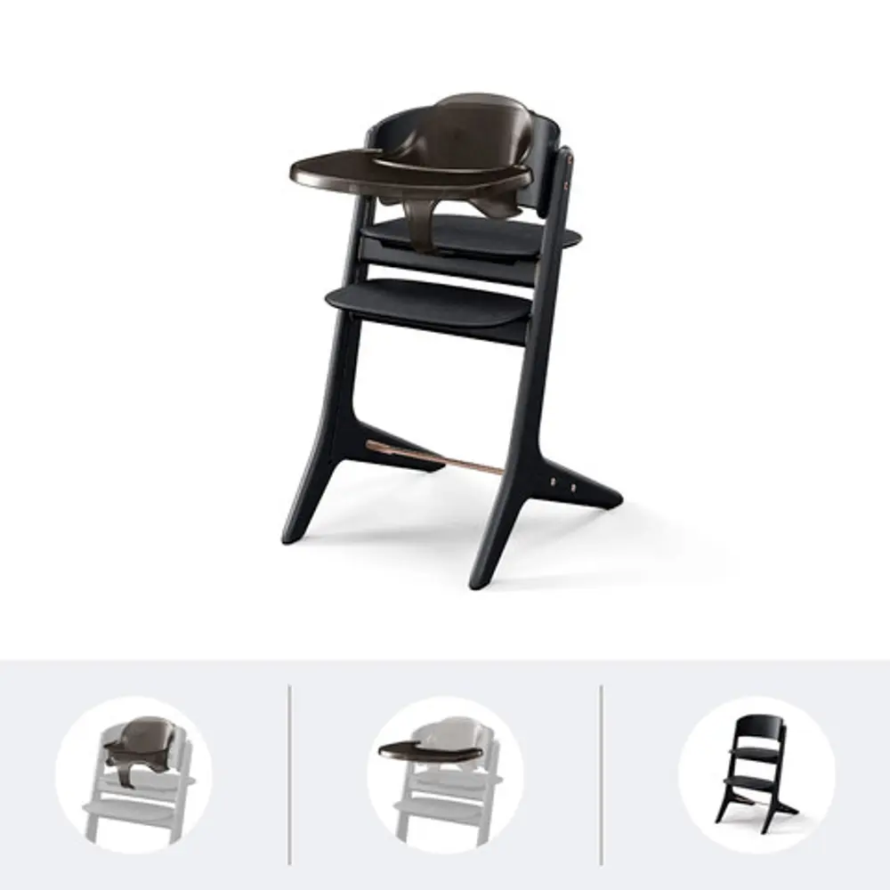 Lemo Platinum Højstol 3in1 Sæt, Sort Rose Gold fra Cybex