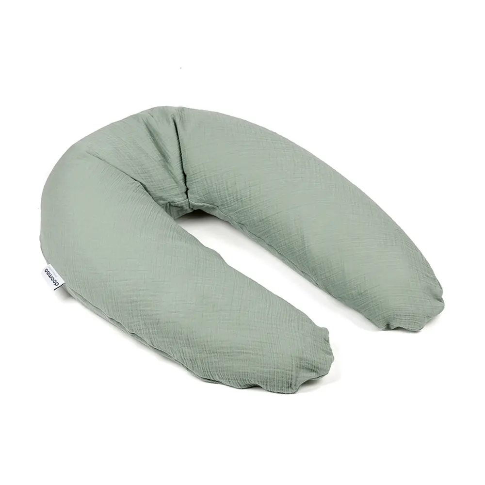 Amme Og Graviditetspude   Muslin Grøn fra Doomoo
