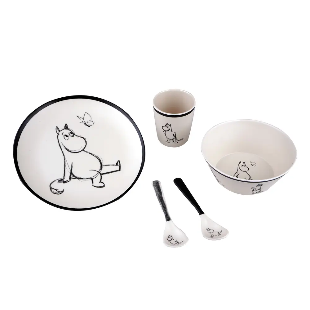 Moomin Melamine 5 Pcs Mealtime Set fra Barbo Toys