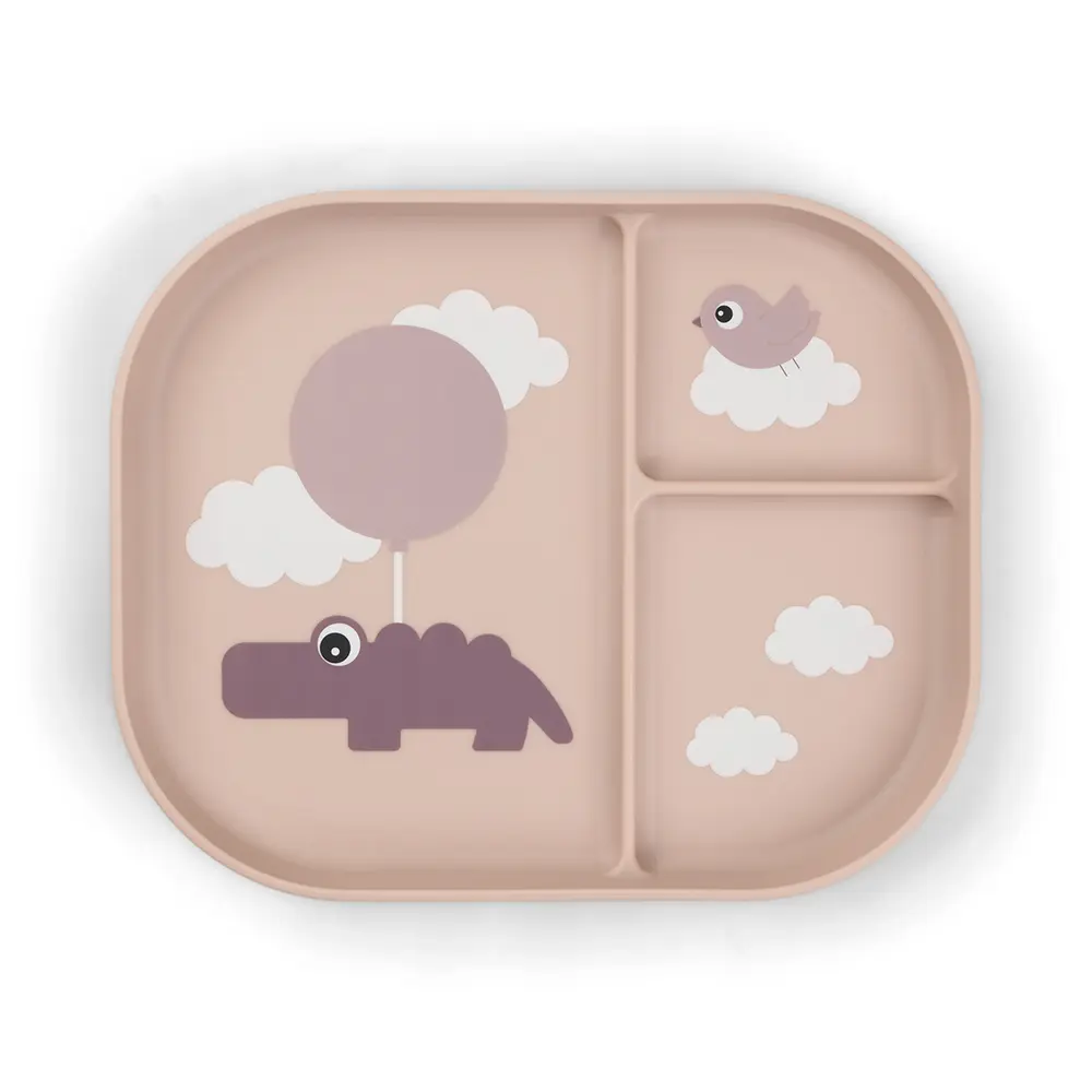 Foodie Inddelt Tallerken Happy Clouds Pudder fra Done By Deer