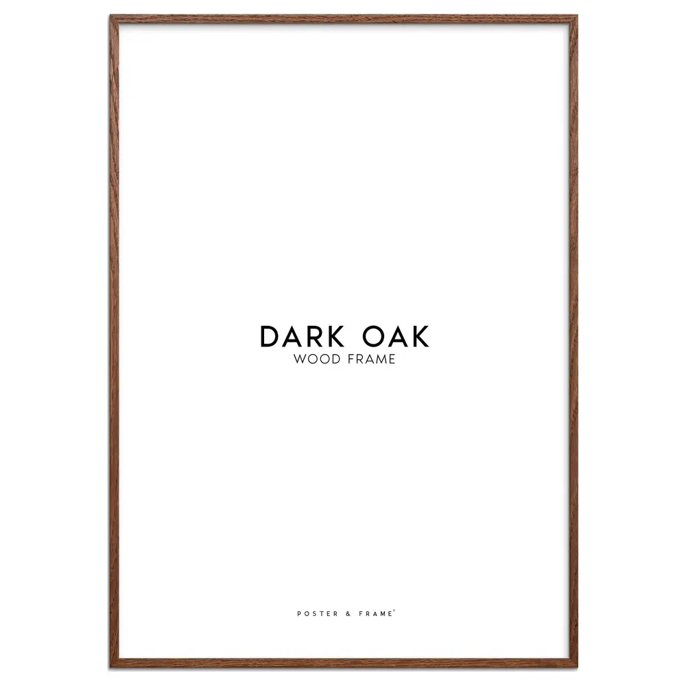 Ramme Mørk Egetræ A3 fra Poster & Frame