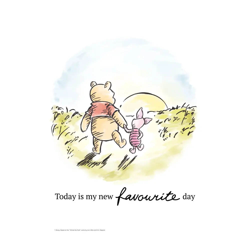 Plakat   Peter Plys   Venskabssolnedgang 30x40 fra Poster & Frame