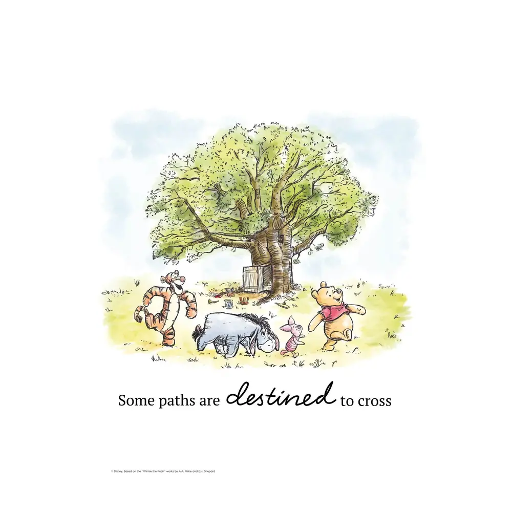 Plakat   Peter Plys   Samling Ved Træet 30x40 fra Poster & Frame