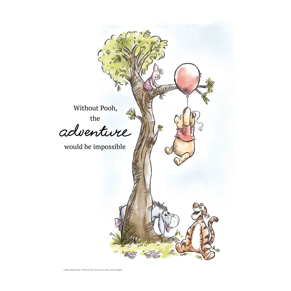 Plakat   Peter Plys   Ballon Eventyr 30x40 fra Poster & Frame