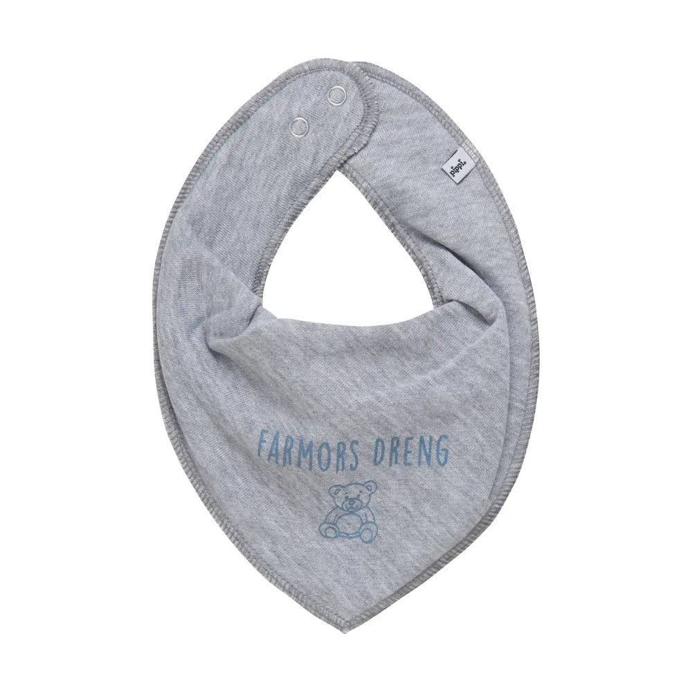 Bandana Bib M. Farmor+farfar.. 123 One Size fra Pippi