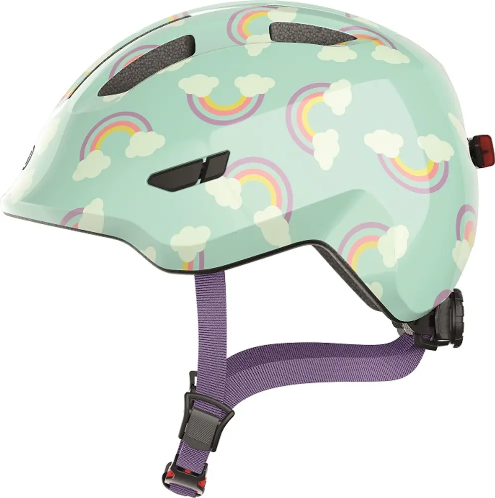 Hjelm Smiley 3.0 Led, Blue Rainbow*, S fra Abus