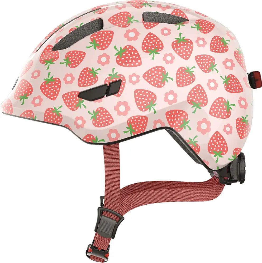 Hjelm Smiley 3.0 Led, Rose Strawberry*, M fra Abus