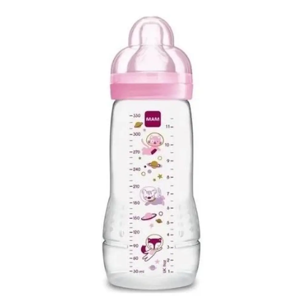 Easy Active Baby Bottle 330ml Pink fra Mam