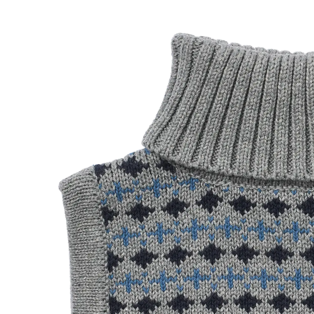 Stoffe Jacquard Halsedisse   Grey Melange   Onesize fra Wheat