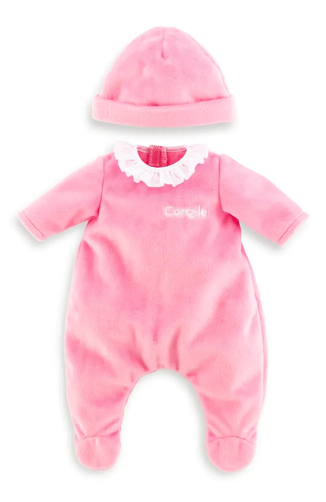 Pyjamas Pink + Hat 12" fra Corolle