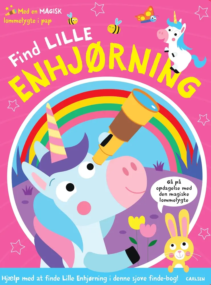 Find Lille Enhjørning   Med Magisk Lommelygte fra Carlsen