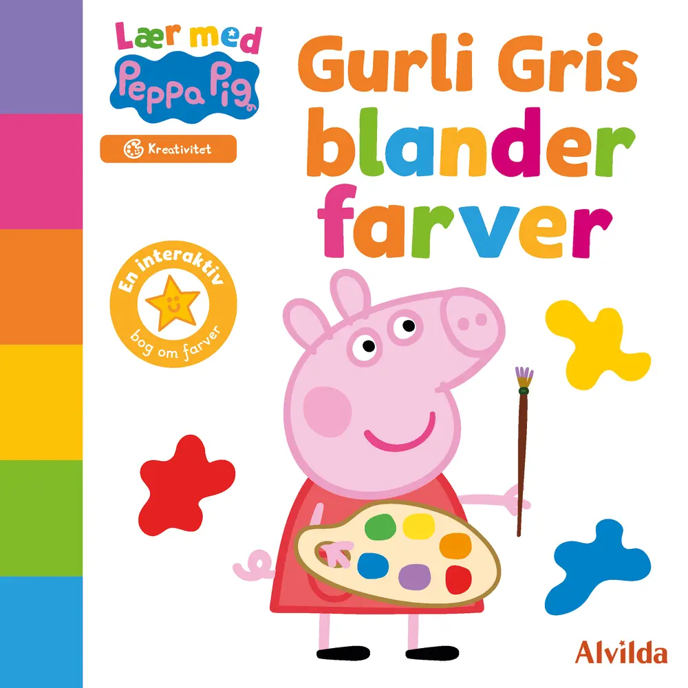 Lær Med Gurli Gris   Gurli Gris Blander Farver fra Alvilda