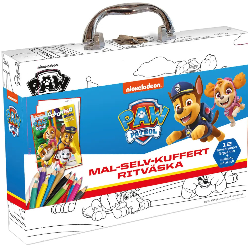 Paw Patrol Mal Selv Kuffert fra Alvilda