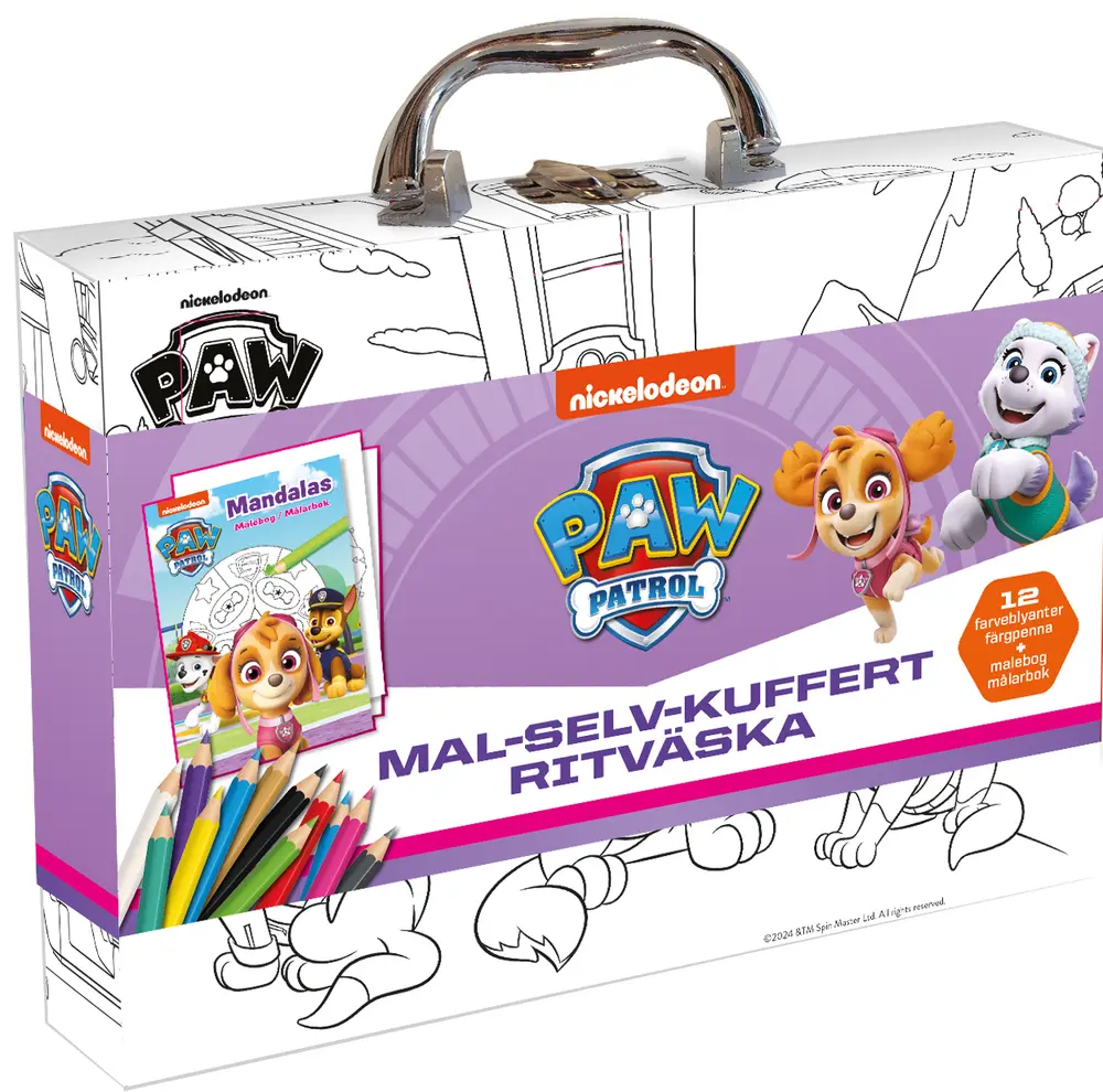 Paw Patrol Skye Mal Selv Kuffert fra Alvilda