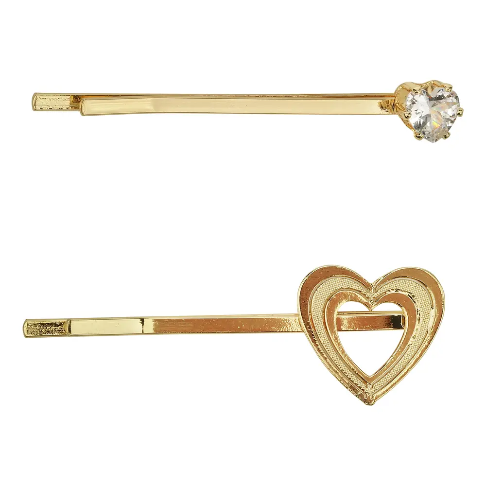 2 Pak Hårspænde   Guld   One Size fra Jocko