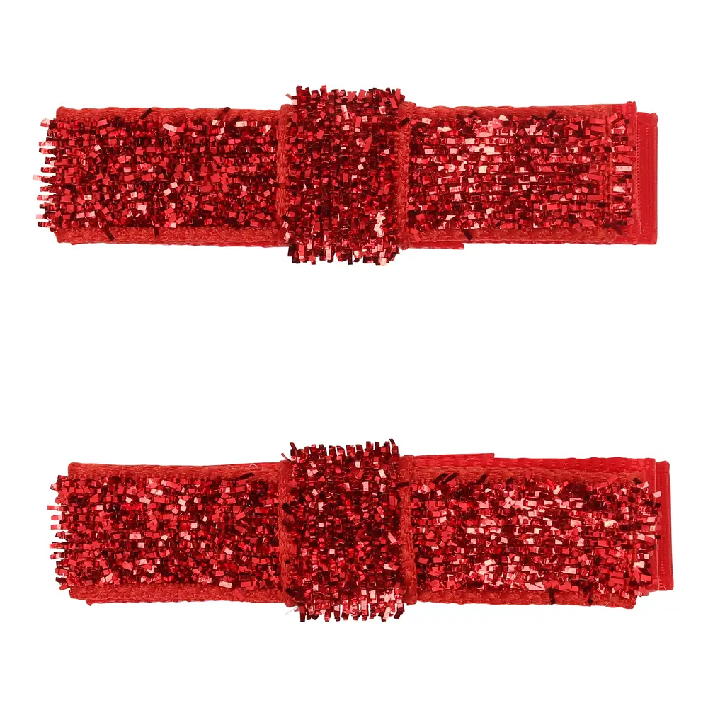 2 Pak Hårspænde   Rød   One Size fra Jocko