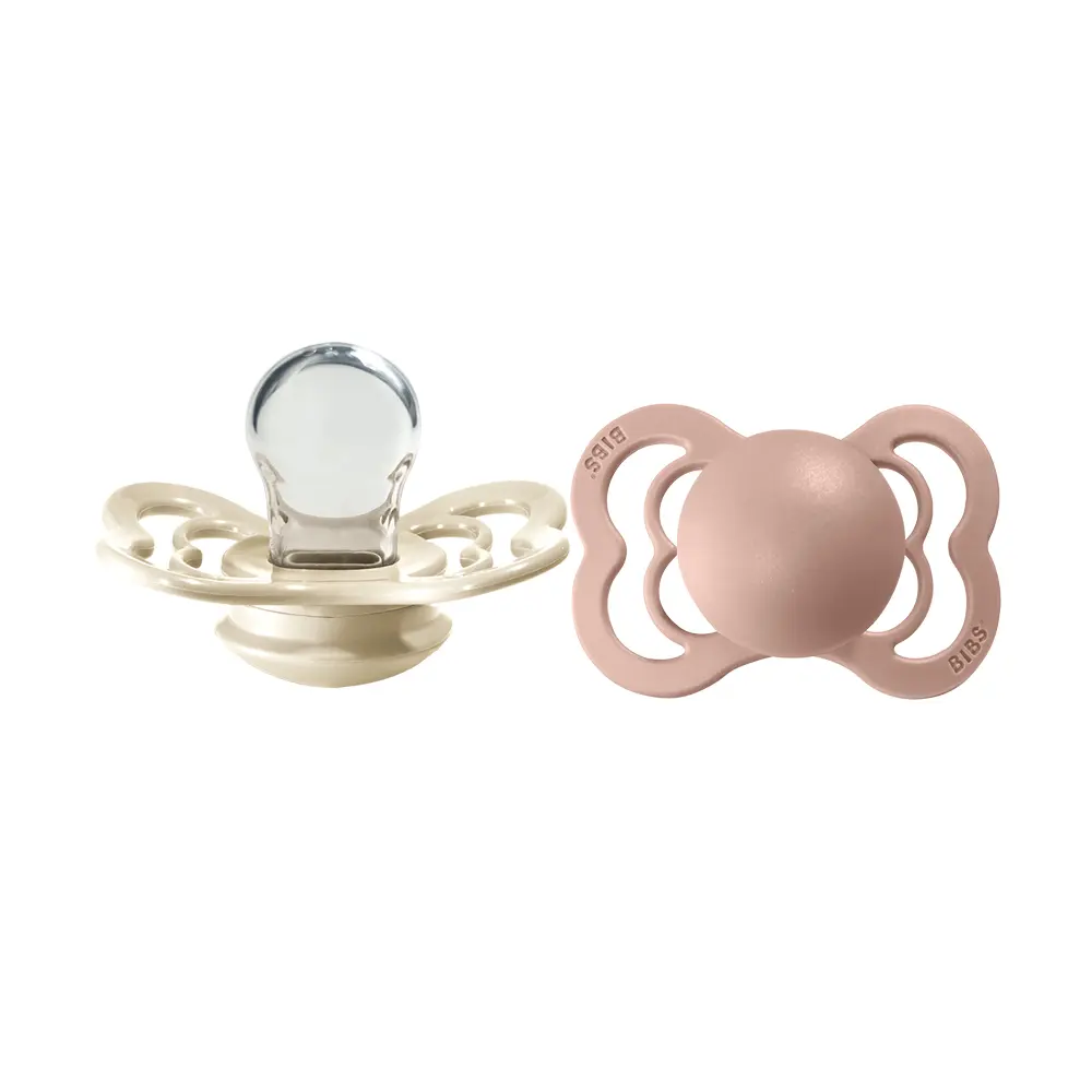 Supreme 2pk.0 6 Mdr. Ivory   Blush Silicone fra Bibs