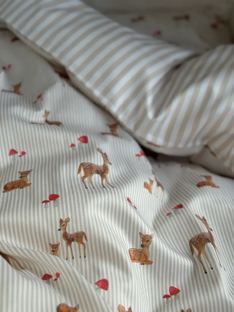 Baby Sengetøj, Bambi Beige 70x100 Cm fra All By Voss