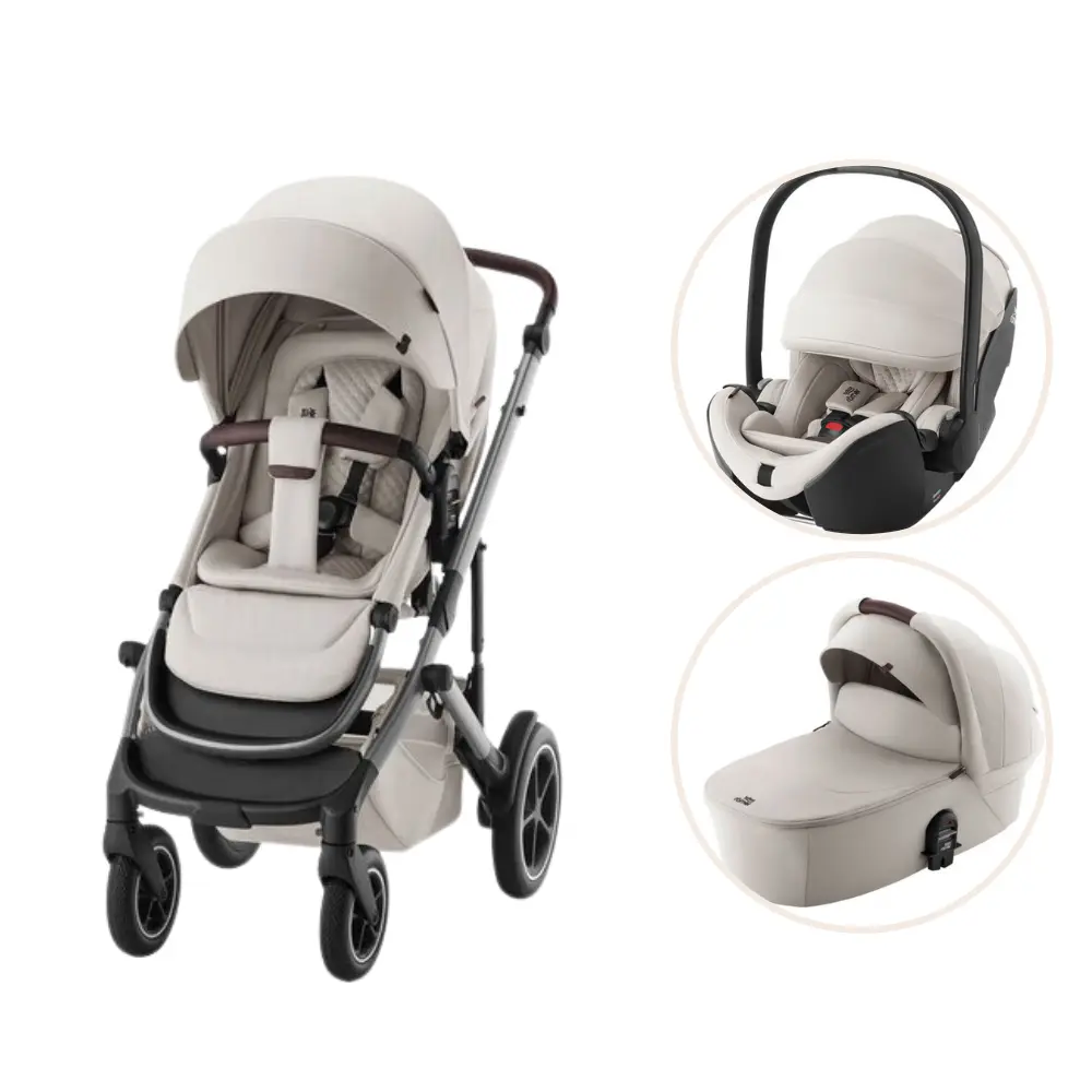 Smile 5z Lux Kombivogn Inkl. Autostol Soft Taupe fra Britax Römer