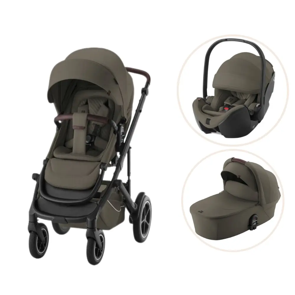 Smile 5z Lux Kombivogn Inkl. Autostol   Urban Olive fra Britax Römer