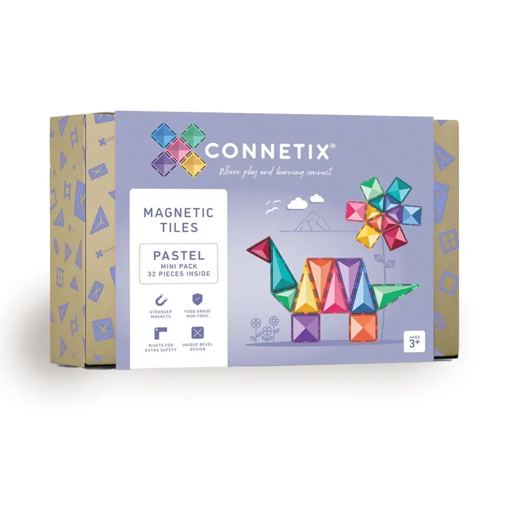 Mini Pack   Magnetsæt 32 Dele   Pastel fra Connetix