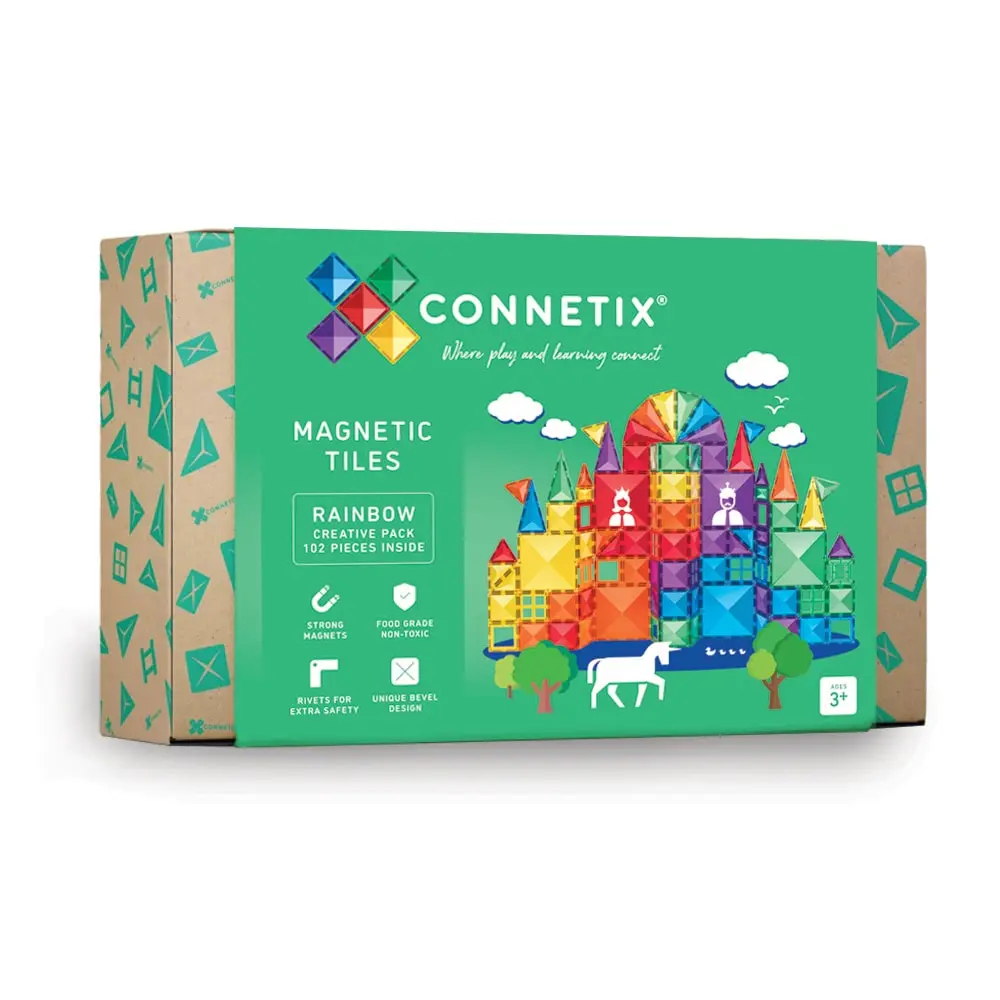 Creative Pack   Magnetsæt 102 Dele   Rainbow fra Connetix