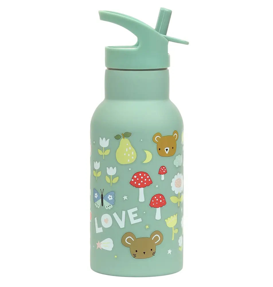 Stainless Steel Drink Bottle: Joy fra A Little Lovely Company