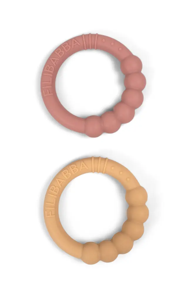 Silikone Bidering 2 Pak   Vintage Rose fra Filibabba