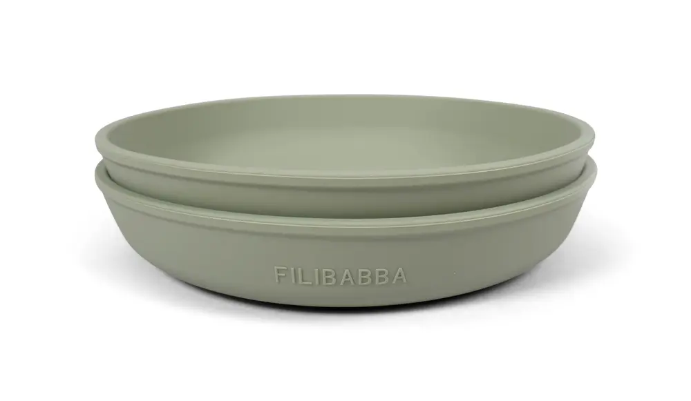 Silikone Tallerken   Green fra Filibabba
