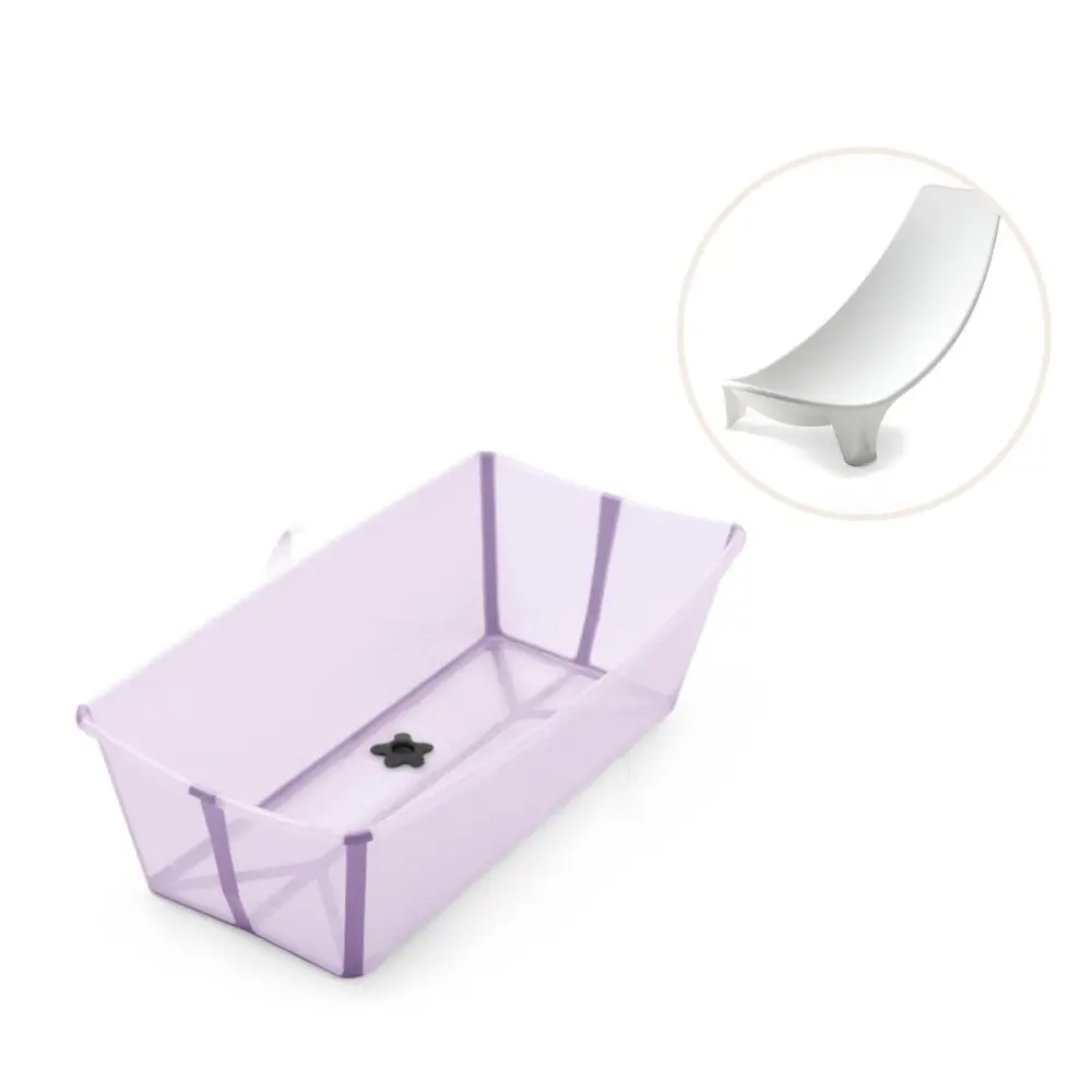 Flexi Bath Xl Inkl. Newborn Support   Lavender fra Stokkeâ®