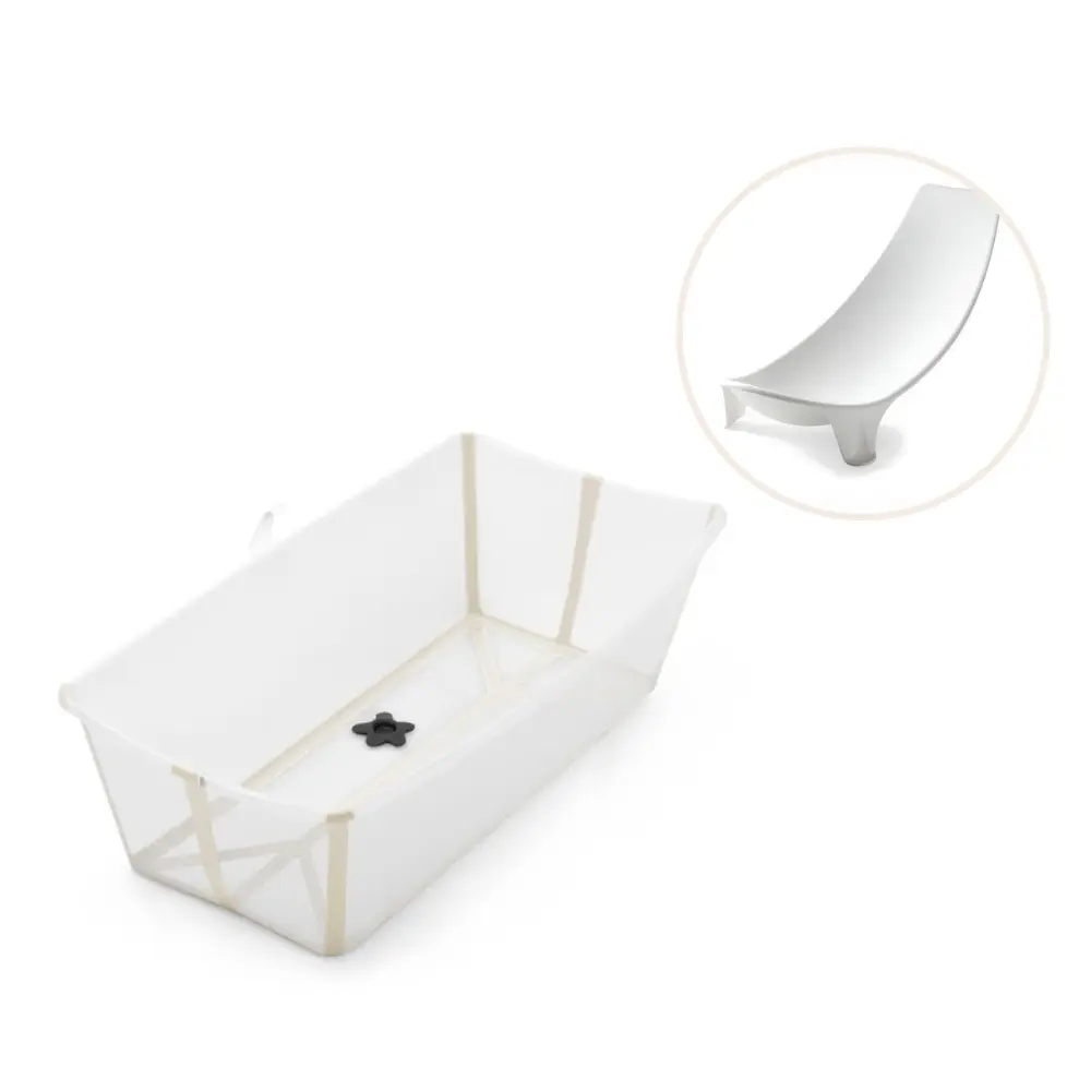 Flexi Bath Xl Inkl. Newborn Support   Sandy Beige fra Stokkeâ®