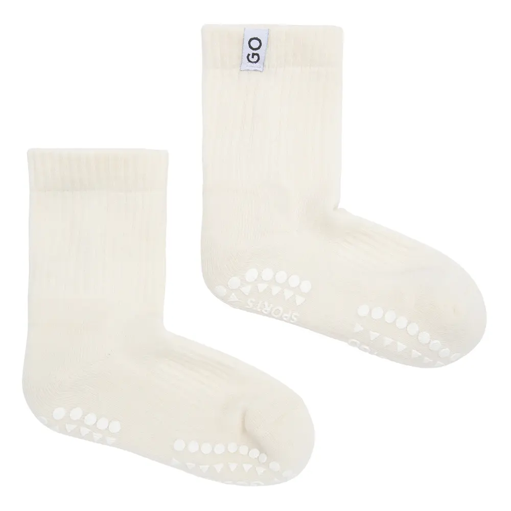 Skridsikre Sport Strømper Off White 23 26 fra Gobabygo