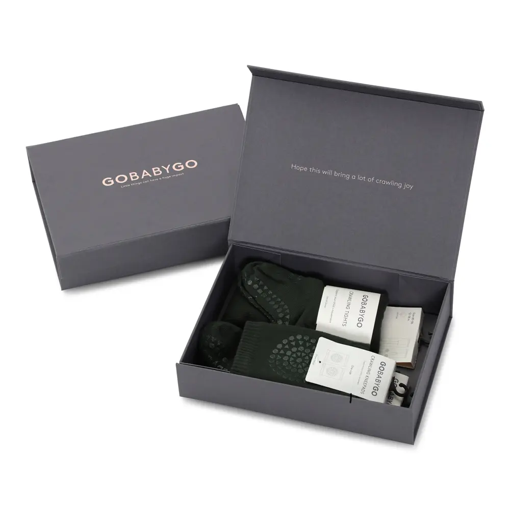 Kravle Start Pakke   Forest Green   6 12m fra Gobabygo