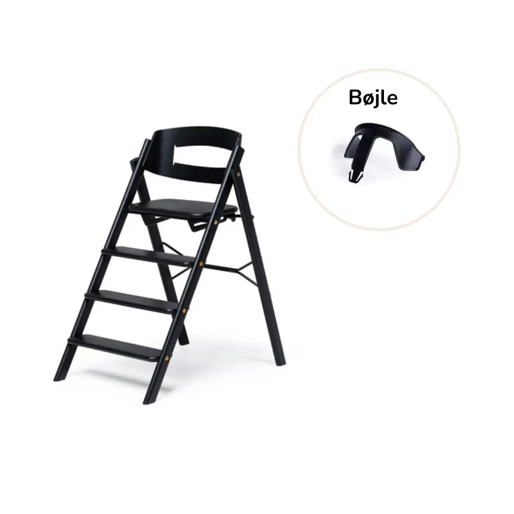 Klapp Højstol Foldbar Eg Inkl. Bøjle   Sand fra Kaos