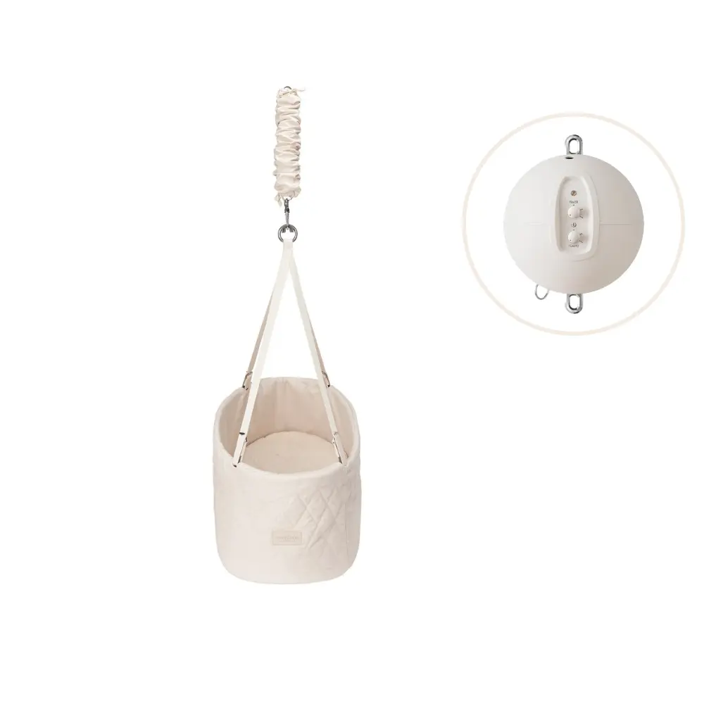 Oval Vugge Inkl. Motor   Natur fra Moonboon