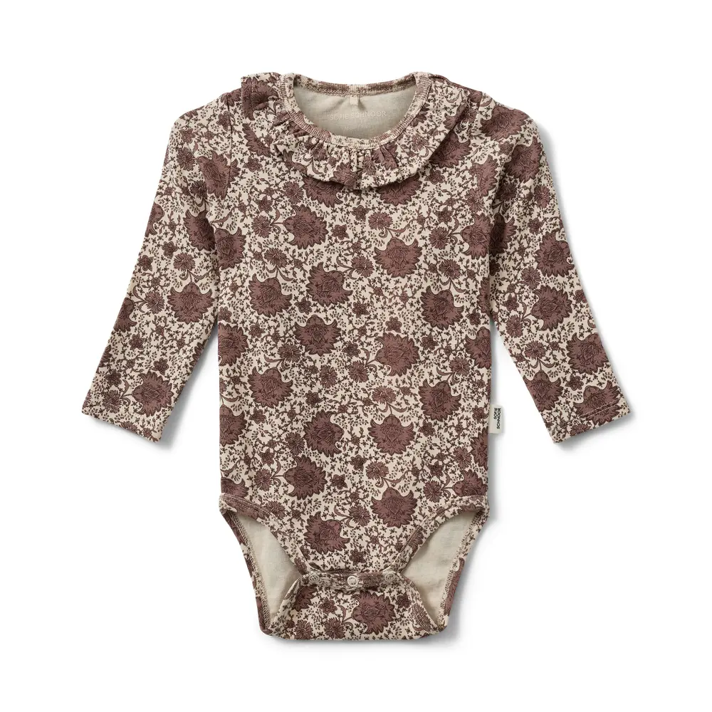 Dicte Langærmet Body   Flower   86 fra Sofie Schnoor Kids