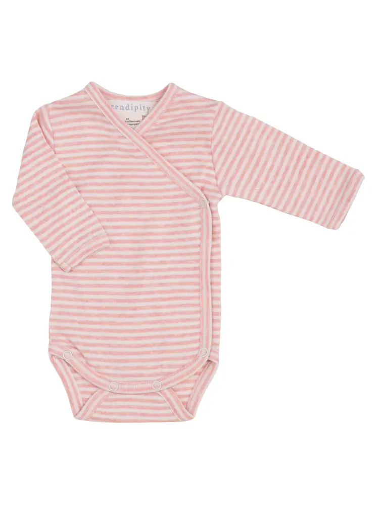 Nyfødt Slå Om Body   Coral Offwhite   62 Cm fra Serendipity Organics