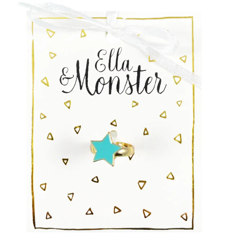 Ring Star Green fra Ella & Monster