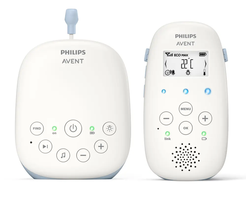 Baby Monitor M. Temperatursensor Og Vuggeviser fra Philips Avent