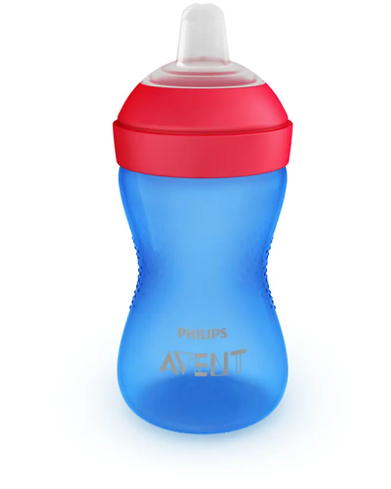 Grippy Tud Kop, Blød Tud, 9m+, 300 Ml.blå Rød fra Philips Avent