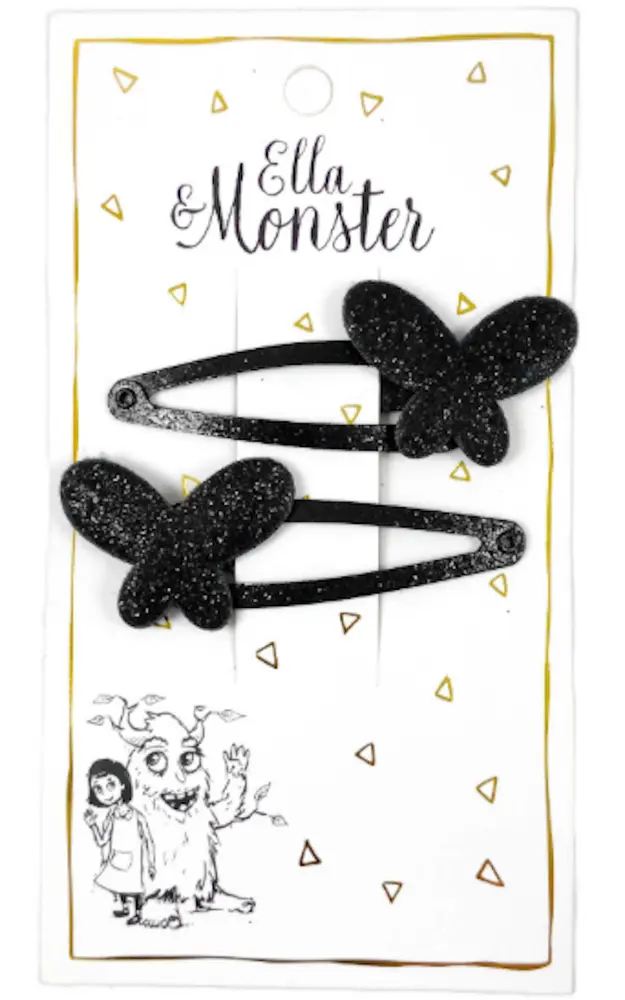 Hårclips Black Butterfly fra Ella & Monster